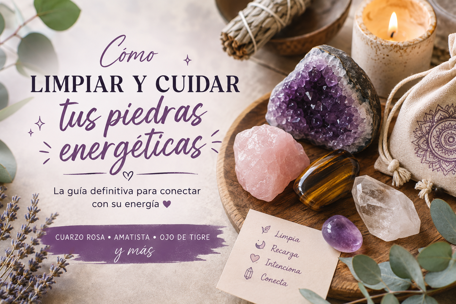 Cómo limpiar y cuidar tus piedras energéticas: la guía definitiva para conectar con su energía ✨