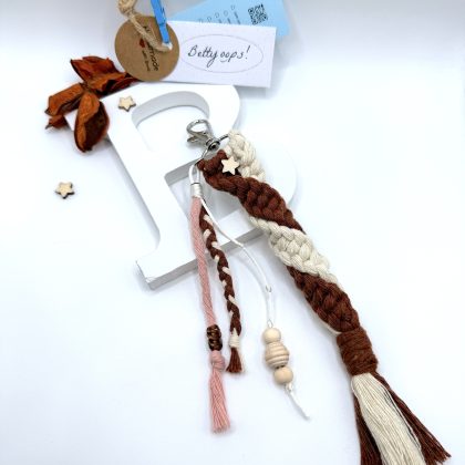 Llavero de macramé, Esencia de Otoño