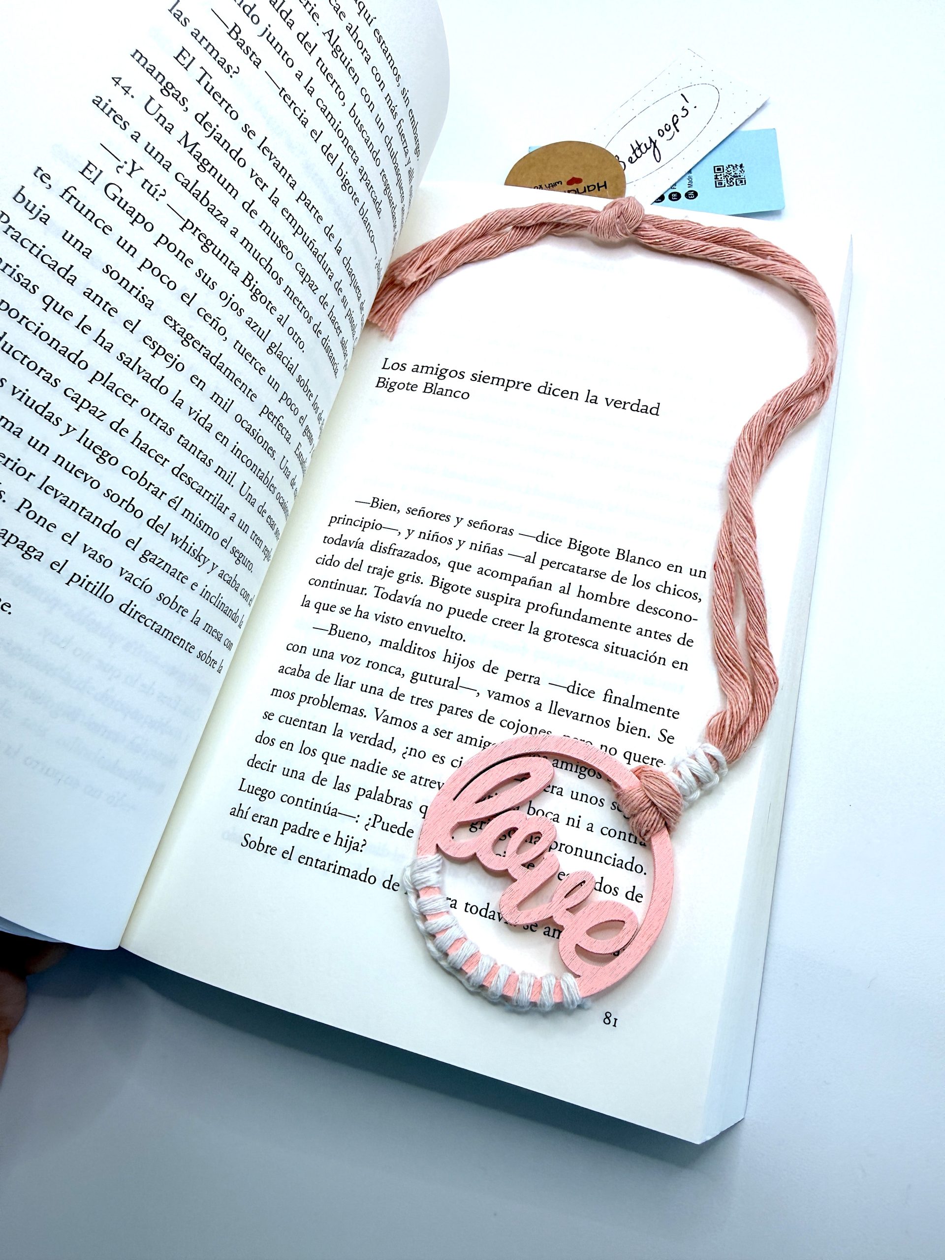 Marcapáginas Love macramé - Imagen 2